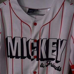 Disney Mickey & Friends White Jersey with orange Stripes